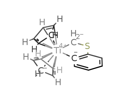 Molecular Structure of 84430-53-5 ((C<sub>5</sub>H<sub>5</sub>)2TiCH<sub>2</sub>SC<sub>6</sub>H<sub>4</sub>)