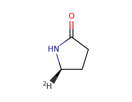 Molecular Structure of 80251-79-2 ((5R)-<5-2H<sub>1</sub>>-2-pyrrolidinone)