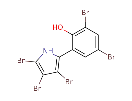 Molecular Structure of 10245-81-5 (pentabromopseudilin)