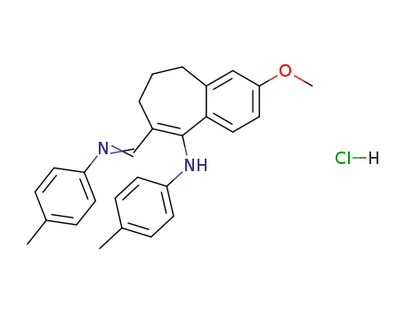 {2-Methoxy-6-[(E)-p-tolylimino-methyl]-8,9-dihydro-7H-benzocyclohepten-5-yl}-p-tolyl-amine; hydrochloride