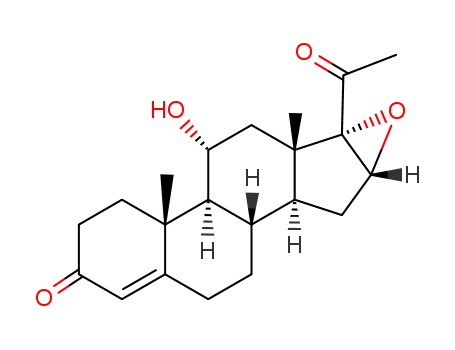 16α,17-epoxy-11α-hydroxypregn-4-ene-3,20-dione