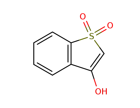 Molecular Structure of 61670-15-3 (benzo[b]thiophene-3-ol 1,1-dioxide)