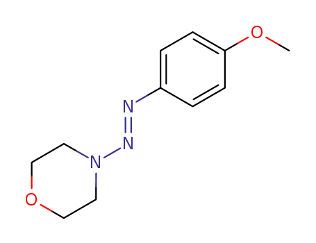 Molecular Structure of 51274-58-9 (4-[(4-METHOXYPHENYL)AZO]-MORPHOLINE)