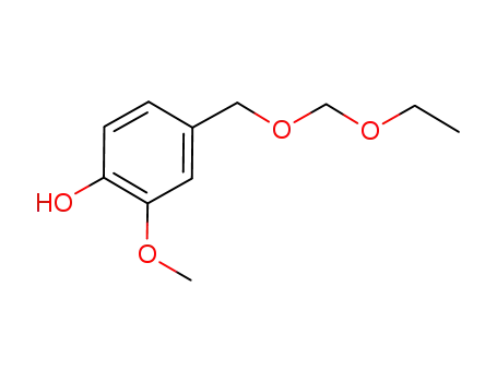Molecular Structure of 1058649-10-7 (4-((ethoxymethoxy)methyl)-2-methoxy phenol)