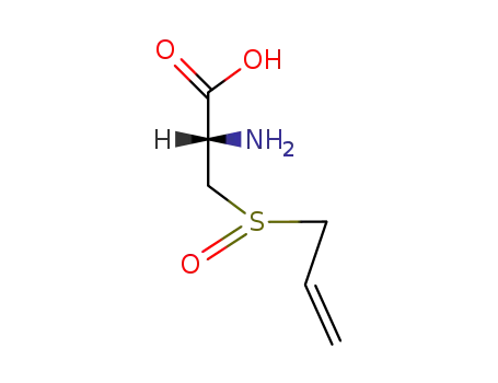 Molecular Structure of 1195577-61-7 (S-Allyl-D-cysteine Sulfoxide)
