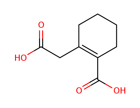 1-Cyclohexene-1-acetic acid, 2-carboxy-
