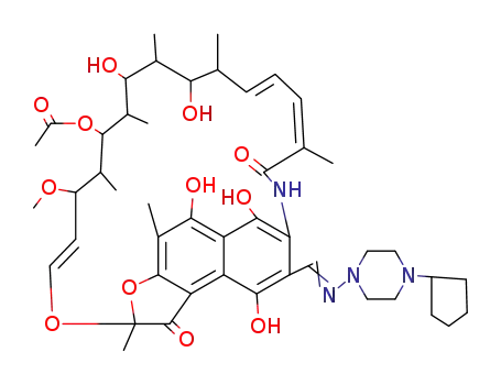 Molecular Structure of 61379-65-5 (Rifapentine)