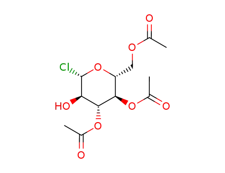 Molecular Structure of 4451-37-0 (3,4,6-tri-O-acetylhexopyranosyl chloride)