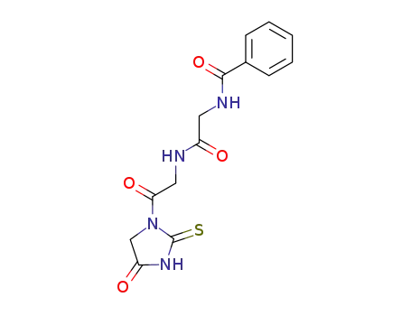 Molecular Structure of 102451-51-4 (1-(<i>N</i>-hippuroyl-glycyl)-2-thioxo-imidazolidin-4-one)