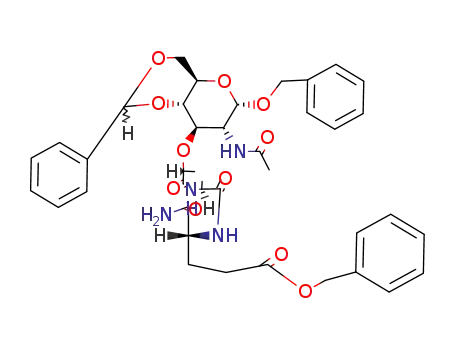 benzyl N<sup>2</sup>-(N-acetyl-1-O-benzyl-4,6-O-benzylidene-α-D-muramoyl)-L-alanyl-D-isoglutaminate