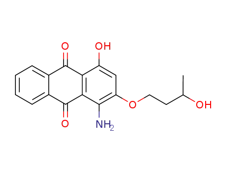 Molecular Structure of 3224-15-5 (1-amino-4-hydroxy-2-(3-hydroxybutoxy)anthraquinone)