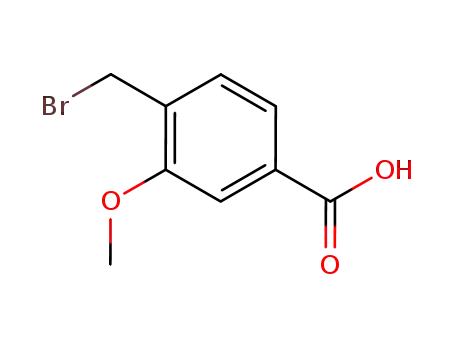 Molecular Structure of 118684-13-2 (4-BROMOMETHYL-3-METHOXYBENZOIC ACID)