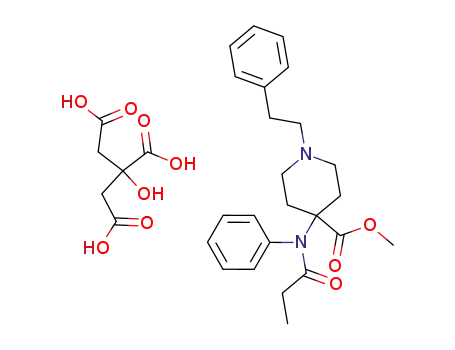 4-(메톡시카르보닐)-1-페네틸-4-(N-페닐프로피오닐아미노)피페리디늄 디하이드로젠 시트레이트