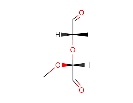 Molecular Structure of 52485-53-7 ((<i>S</i>)-2-((<i>R</i>)-1-methoxy-2-oxo-ethoxy)-propionaldehyde)