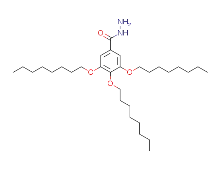 Molecular Structure of 872140-54-0 (3,4,5-tri-O-(octyloxy)benzohydrazide)