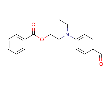 Molecular Structure of 53683-41-3 (2-(N-ethyl-4-formylanilino)ethyl benzoate)