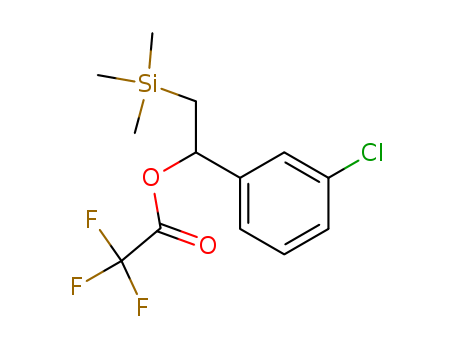 Acetic acid, trifluoro-, 1-(3-chlorophenyl)-2-(trimethylsilyl)ethyl ester