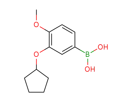 Molecular Structure of 159613-21-5 (3-CYCLOPENTYLOXY-4-METHOXYBENZENEBORONIC ACID)