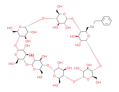 Molecular Structure of 202332-62-5 (mono<6-(benzylseleno)-6-deoxy>-β-cyclodextrin)