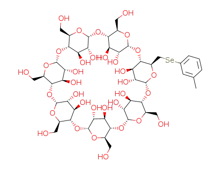 Molecular Structure of 211802-10-7 (mono<6-(m-tolylseleno)-6-deoxy>-β-cyclodextrin)