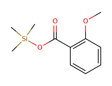 Molecular Structure of 25436-32-2 (trimethylsilyl 2-methoxybenzoate)