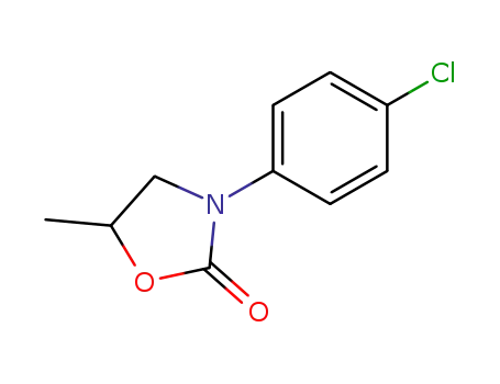 Molecular Structure of 14423-08-6 (2-Oxazolidinone, 3-(4-chlorophenyl)-5-methyl-)
