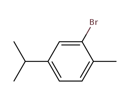 Molecular Structure of 2437-76-5 (2-BROMO-P-CYMENE)