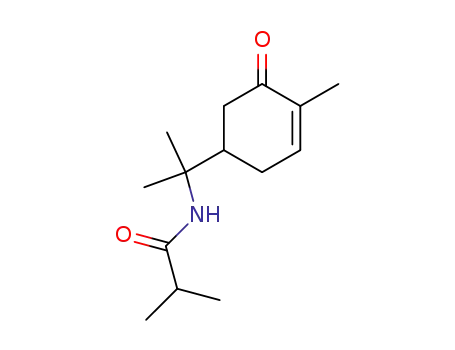 Molecular Structure of 128011-31-4 (8-isobutyrylamino-p-menth-6-en-2-one)