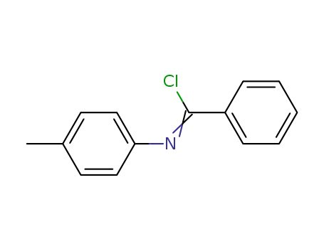 Molecular Structure of 15999-95-8 (Benzenecarboximidoyl chloride, N-(4-methylphenyl)-)