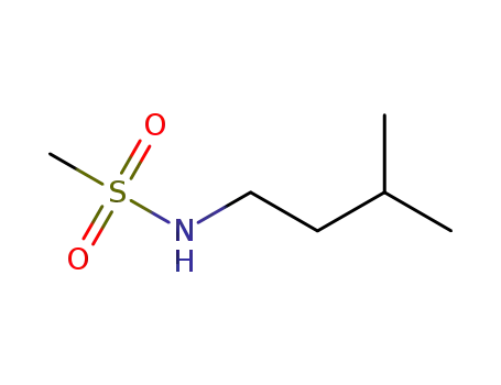 Molecular Structure of 39653-31-1 (N-isopentylmethanesulfonamide)