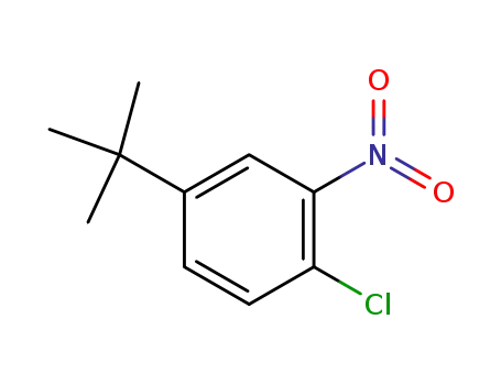 Molecular Structure of 58574-05-3 (1-tert-Butyl-3-nitro-4-chlorobenzene)