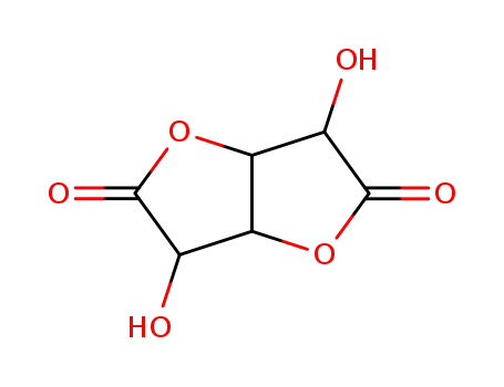 Molecular Structure of 18404-63-2 (3,6-dihydroxytetrahydrofuro[3,2-b]furan-2,5-dione (non-preferred name))