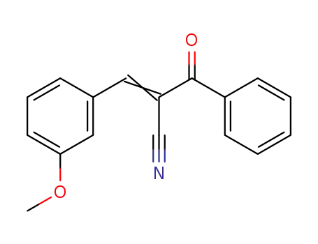 Molecular Structure of 25364-72-1 (β-Cyano-β-(3-methoxy-benzyliden)-acetophenon)