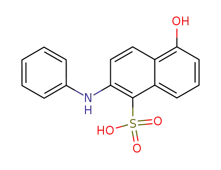 Molecular Structure of 861341-81-3 (2-anilino-5-hydroxy-naphthalene-1-sulfonic acid)