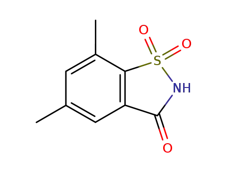 5,7-dimethyl-1,1-dioxo-1,2-dihydro-1λ<sup>6</sup>-benzo[<i>d</i>]isothiazol-3-one