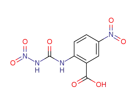 Molecular Structure of 98437-11-7 (5-nitro-2-(<i>N</i>'-nitro-ureido)-benzoic acid)