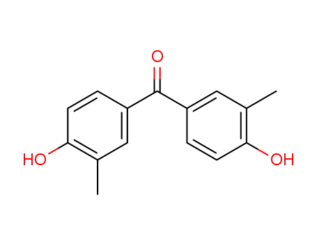 Molecular Structure of 94323-02-1 (4,4'-dihydroxy-3,3'-dimethyl-benzophenone)