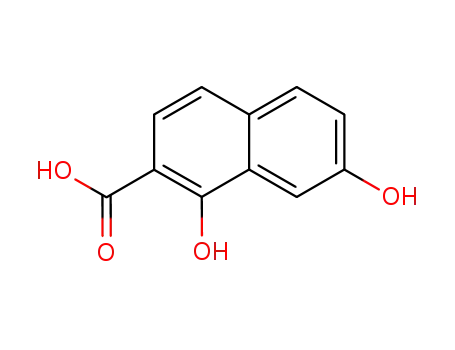 Molecular Structure of 86699-99-2 (1,7-dihydroxy-2-naphthoic acid)
