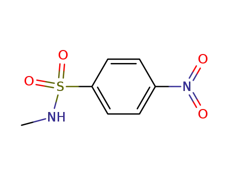 Molecular Structure of 6319-45-5 (N1-METHYL-4-NITROBENZENE-1-SULFONAMIDE)