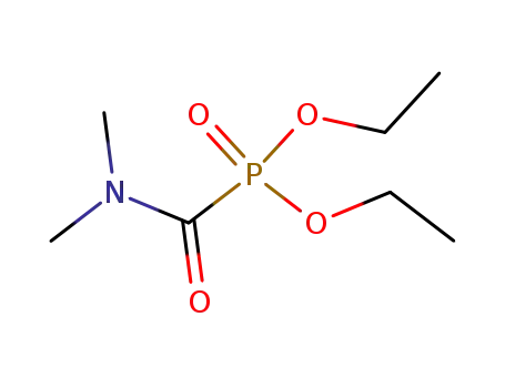 Molecular Structure of 2942-57-6 (Phosphonic acid, [(dimethylamino)carbonyl]-, diethyl ester)