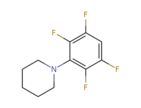 Molecular Structure of 24128-88-9 (Piperidine, 1-(2,3,5,6-tetrafluorophenyl)-)