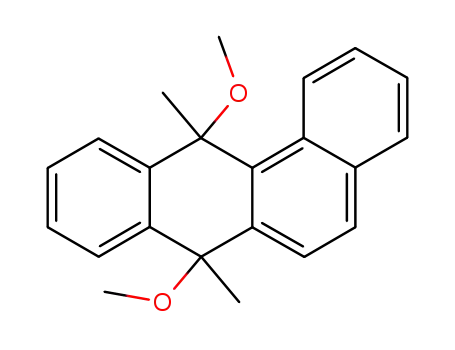 Molecular Structure of 63018-76-8 (7,12-dimethoxy-7,12-dimethyl-7,12-dihydro-benz[<i>a</i>]anthracene)