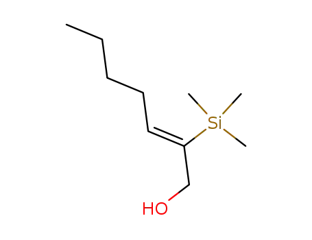 Molecular Structure of 104995-66-6 (2-Hepten-1-ol, 2-(trimethylsilyl)-, (Z)-)