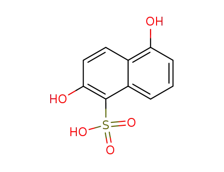 Molecular Structure of 858464-85-4 (2,5-dihydroxy-naphthalene-1-sulfonic acid)