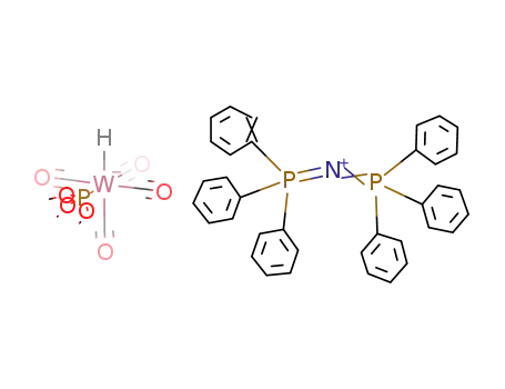 Molecular Structure of 82963-28-8 ({bis(triphenylphosphine)nitrogen}{cis-HW(CO)4P(OMe)3})