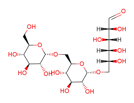 Molecular Structure of 32590-17-3 (6-O-(6-O-β-D-Glucopyranosyl-β-D-glucopyranosyl)-D-glucose)
