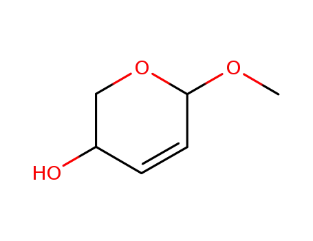 Molecular Structure of 283156-05-8 (methyl 2,3-dideoxy-α,β-DL-glycero-pent-2-enopyranoside)