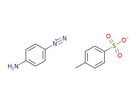 Molecular Structure of 1059625-65-8 (4-aminobenzenediazonium 4-methylbenzenesulfonate)