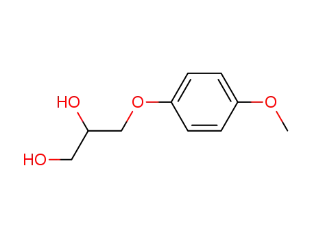Molecular Structure of 17131-52-1 (3-(4-METHOXYPHENOXY)-1,2-PROPANEDIOL)