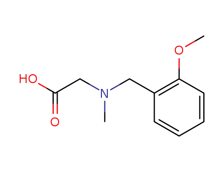 Molecular Structure of 55739-41-8 ([(2-METHOXY-BENZYL)-METHYL-AMINO]-ACETIC ACID)